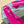 PRA SQUARE TOE SLINGBACK PUMPS BRIGHT PINK SATIN