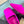 PRA SQUARE TOE SLINGBACK PUMPS BRIGHT PINK SATIN