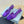 PRA SQUARE TOE SLINGBACK PUMPS VIOLET SATIN