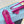 PRA POINTED TOE SLINGBACK PUMPS BRIGHT PINK SATIN