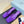 PRA SQUARE TOE MULES VIOLET SATIN