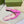 GC Horsebit Slingback Pump 10mm Pink Canvas Sheepskin 294543