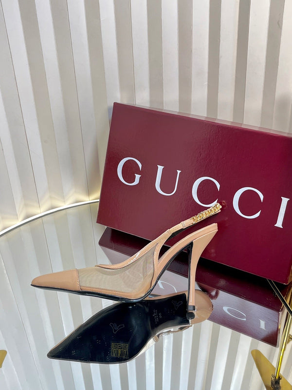 GC Signoria Slingback Pump Nude Mesh Sheepskin 294521