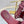 GC 25 Interlocking G Slide Sandal Rosso Ancora Red Canvas Cowhide 294644