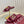 GC 25 Horsebit Sandals 10mm Red Suede Sheepskin 294649