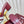 GC 25 Horsebit GG 50mm Sandals Red Canvas Sheepskin 294665