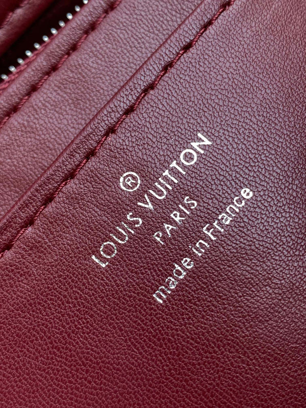 LV GO-14 MM 23cm Bordeaux Pelle di agnello Metallo HW
