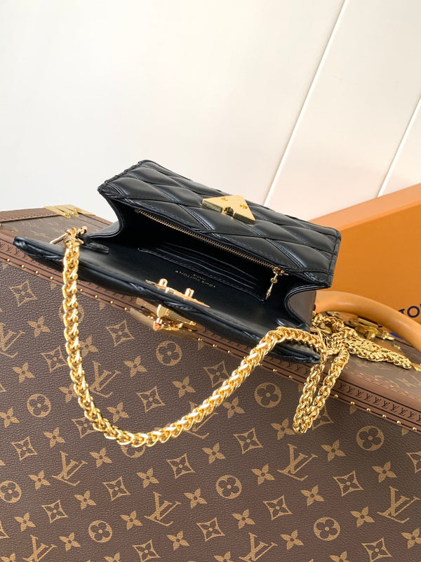 LV WOC Go-14 20 cm Pelle di pecora nera GHW