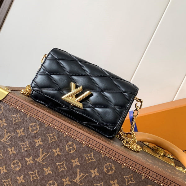 LV WOC Go-14 20 cm Pelle di pecora nera GHW