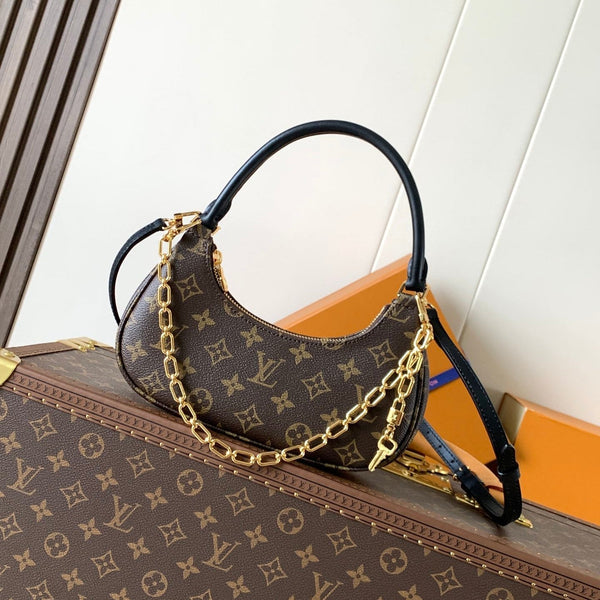 LV Catchy PM 24cm Brown Monogram Canvas & Cowhide