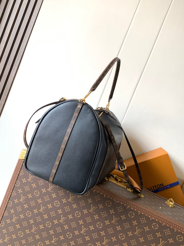 LV M26037 Express Travel 45cm Nero Pelle di vacchetta GHW 