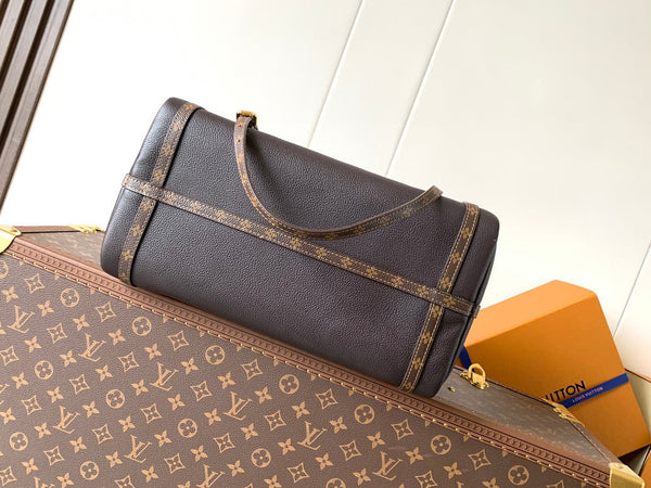 LV M26359 Express MM Handbag 36cm Black Cowhide GHW