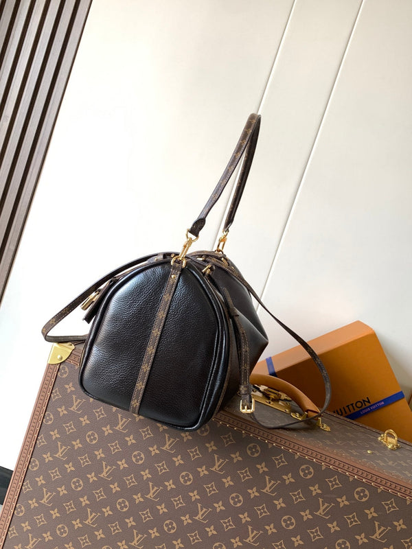 LV M26039 Express PM Handbag 26cm Black Cowhide GHW
