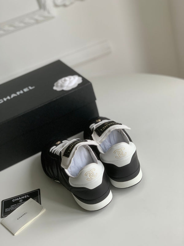 CC Sneaker In Black Lambskin Quilted 143544