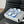 Double C Classic One-Strap Sandals White Navy Blue Lambskin