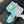 Slippers Sheepskin Azure Blue