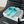 Slippers Sheepskin Azure Blue