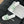 Woven Embroidered Letter Slippers White Green