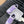 cc sneaker violet tweed purple suede