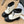 CC CHUNKY BOOTS IN WHITE SMOOTH FLEECE AND BLACK CALFSKIN