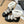 CC CHUNKY SKATEBOARDING BOOTS IN WHITE SMOOTH FLEECE MIX BLACK CALFSKIN