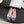 CC 26P Ballet Flat Black Pink Patent Leather Lambskin 670803
