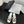 CC 26ss Chain Slippers Black White Sheepskin 670305