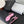 CC Sandales à brides en peau de mouton rose 670391