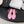 CC Sandales à brides en peau de mouton rose 670391