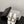 CC Half-Slippers Flat Black White Calfskin 717817