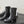 CC 26s Chunky Heel Elastic Short Boots 5cm Black Leather 969715
