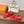 HM Inboard Sandals Red Canvas Leather 849585