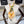 CC Bandana Scarf 90x90 Yellow White Silk Twill 204014
