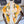 CC Bandana Scarf 90x90 Yellow White Silk Twill 204014