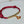 BVL 1 MOTIF LUCKY RED BRACELET GOLD