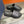 CD H-TOWN SANDAL BLACK AND THISTLE CALFSKIN