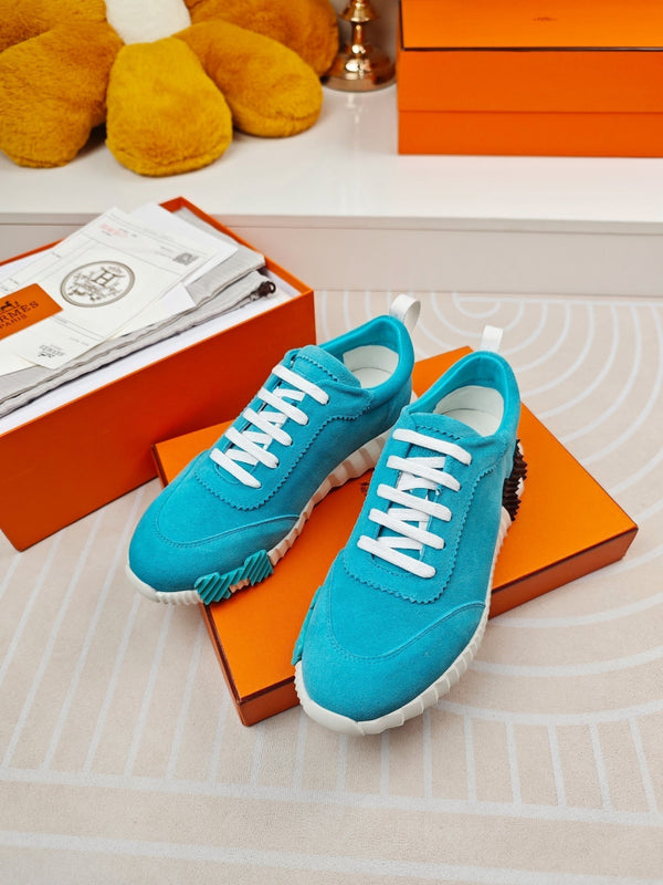 SNEAKERS BOUNCING IN PELLE DI VITELLO AZZURRO CIELO