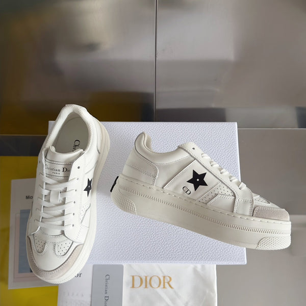 cd star sneaker white cream calfksin