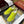 GG G75 Sneaker Neon Green Suede Canvas 818342