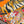 HM Tiger in Full Bloom 90 CM Orange Colorful Cashmere and Silk 293068