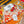 HM Tiger in Full Bloom 90 CM Orange Colorful Cashmere and Silk 293068