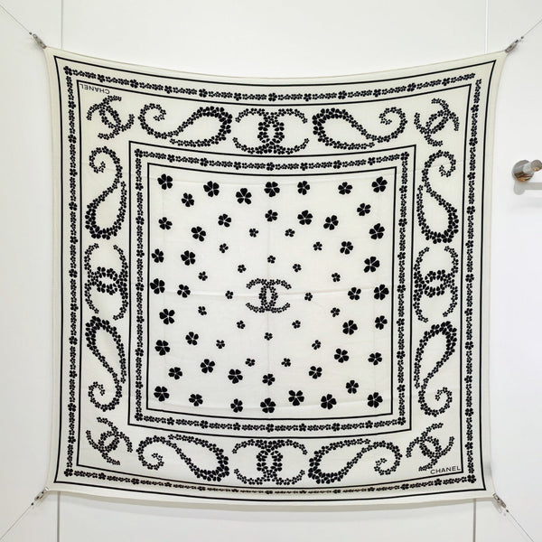 Écharpe CC 25 Cachemire Blanc 140CM 293091