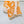 HM Sous le Charme d'Orphee Detail Scarf 90 Orange Colorful Twill Silk 194445