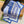 GG Double-Sided 90x90cm Blue Colorful Twill Silk 194456