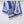 GG Double-Sided 90x90cm Blue Colorful Twill Silk 194456
