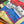 HM A l'Ombre des Boulevards Scarf 90x90cm Colorful Twill Silk 303273