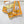 HM A l'Ombre des Boulevards Scarf 90x90cm Orange Yellow Twill Silk 303275
