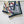 HM Harnais Legendaire Scarf 90x90 Black Colorful Twill Silk