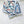 HM Harnais Legendaire Scarf 90x90 Blue Colorful Twill Silk