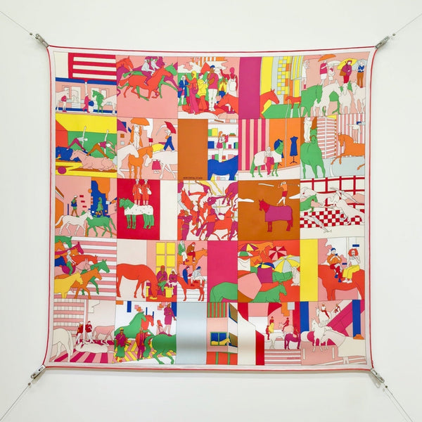 HM 26s Mon Cheval et Moi 90x90cm Scarf Twill Silk 402760